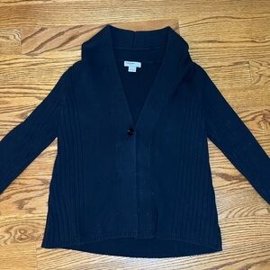 Black Shawl Collar Cardigan